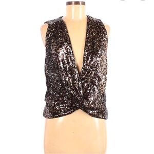 NWT VICI sequin twist front sleeveless top…